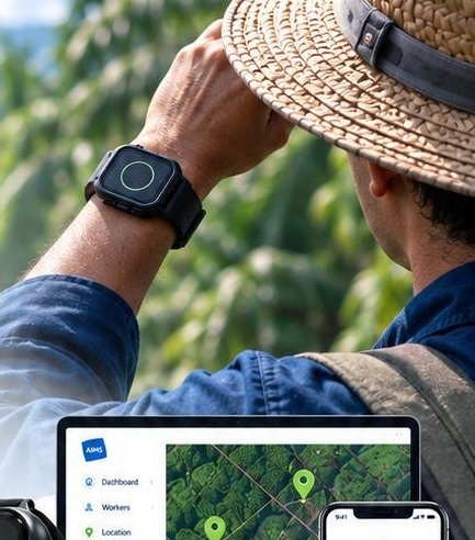Visual Plantation GPS Bracelet dari Company Profile AIMS 2026 R1